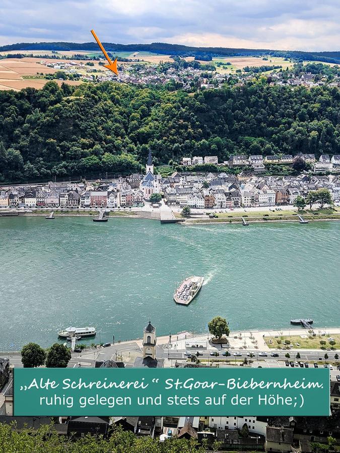 Alte Schreinerei, charmantes Ferienhaus gegenüber der Loreley Sankt Goar Exterior foto